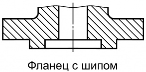 Фланец с шипом